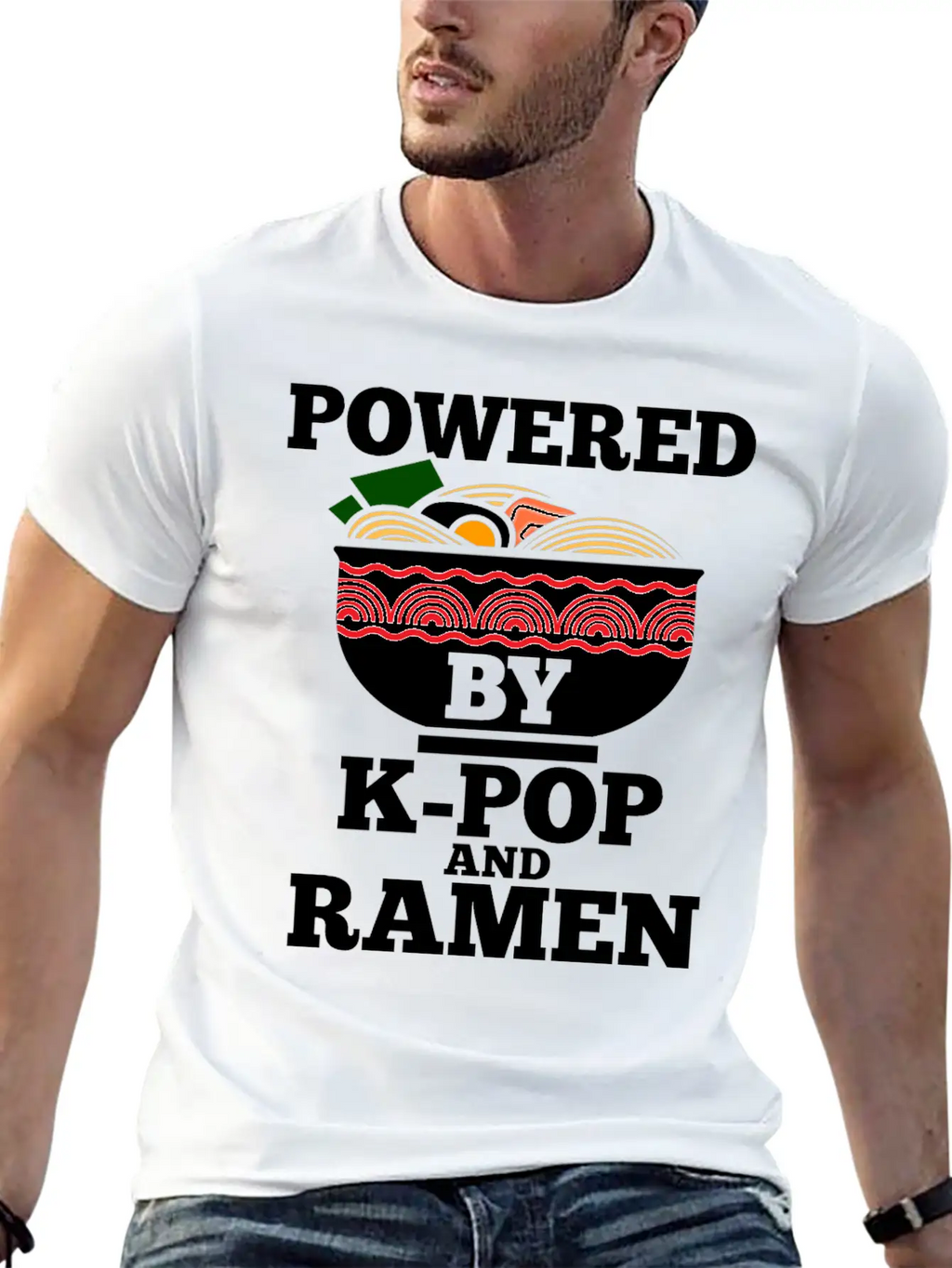 K-Pop Ramen Korean Pop Anime Essential Cotton Tee For Daily Outfits – Unisex Style