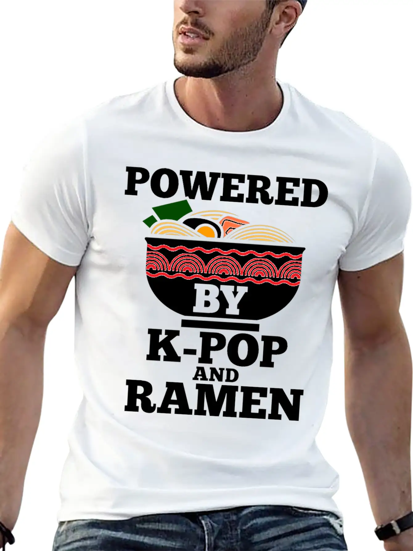 K-Pop Ramen Korean Pop Anime Essential Cotton Tee For Daily Outfits – Unisex Style