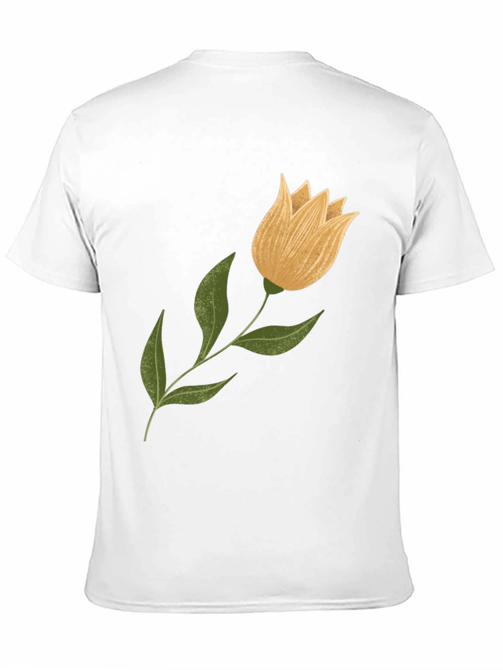 Floral Graphic Tee - Black Cotton Blend