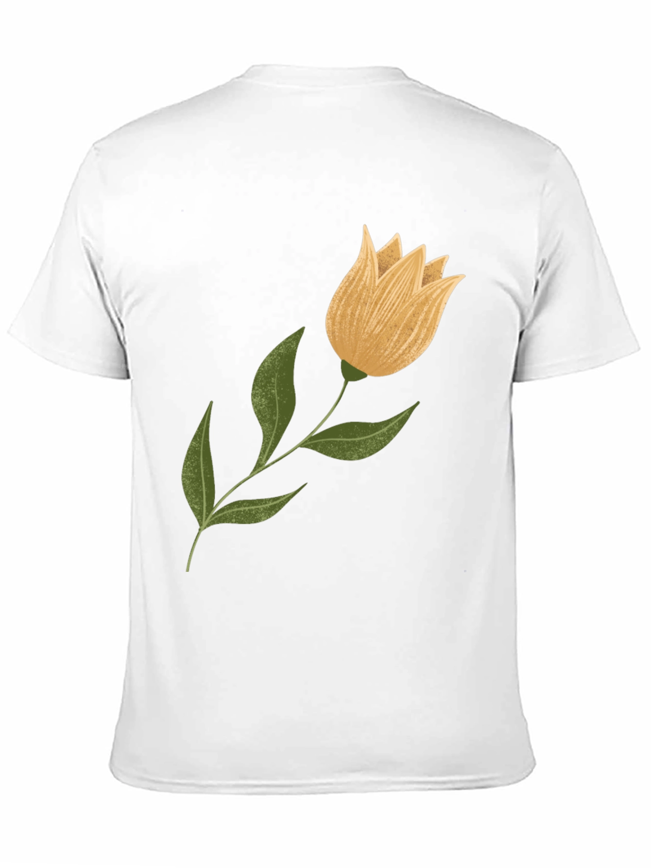 Floral Graphic Tee - Black Cotton Blend