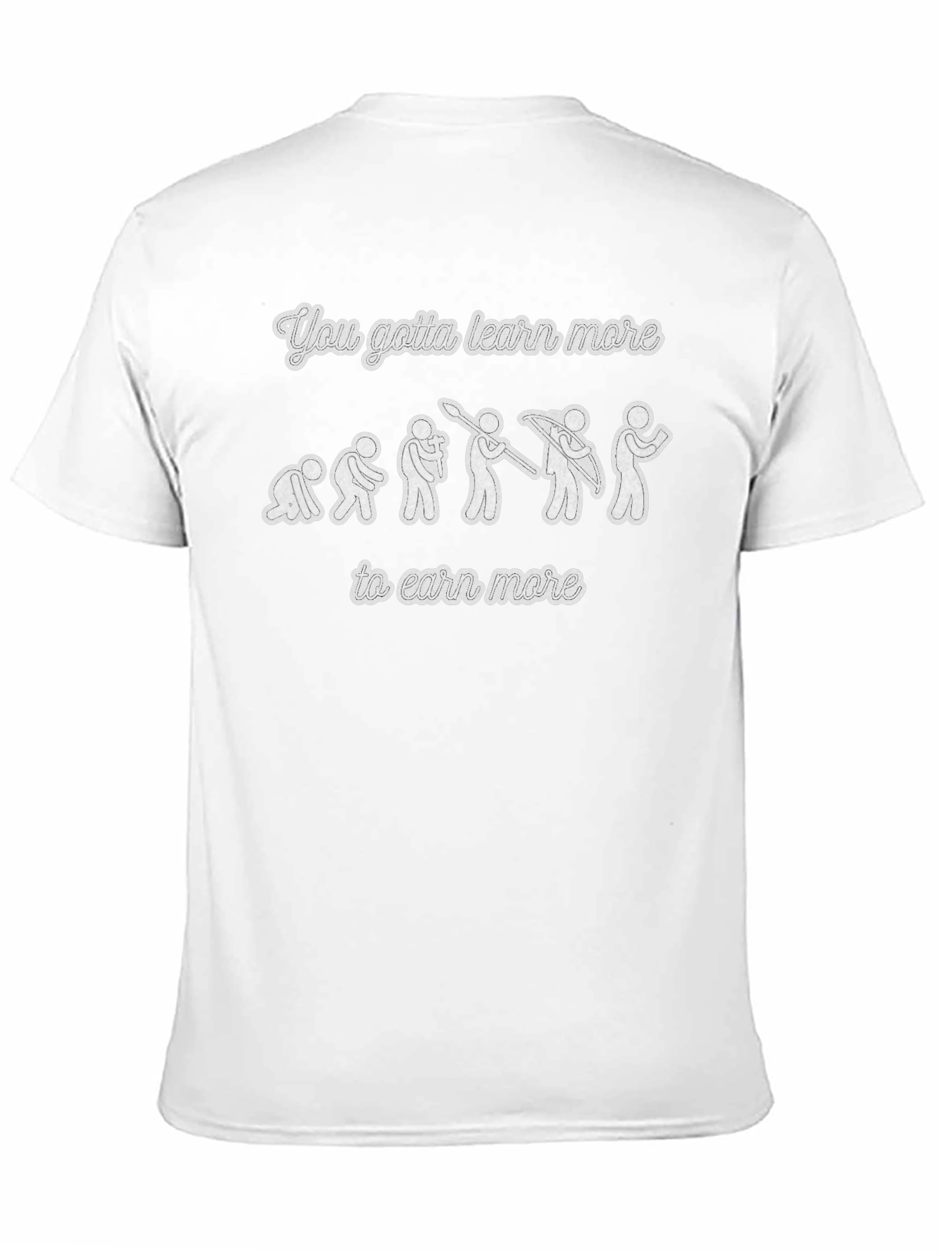 Learn More to Earn More Black Graphic Tee