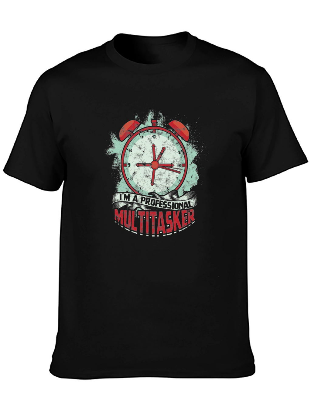 Professional Multitasker Graphic Tee - Black