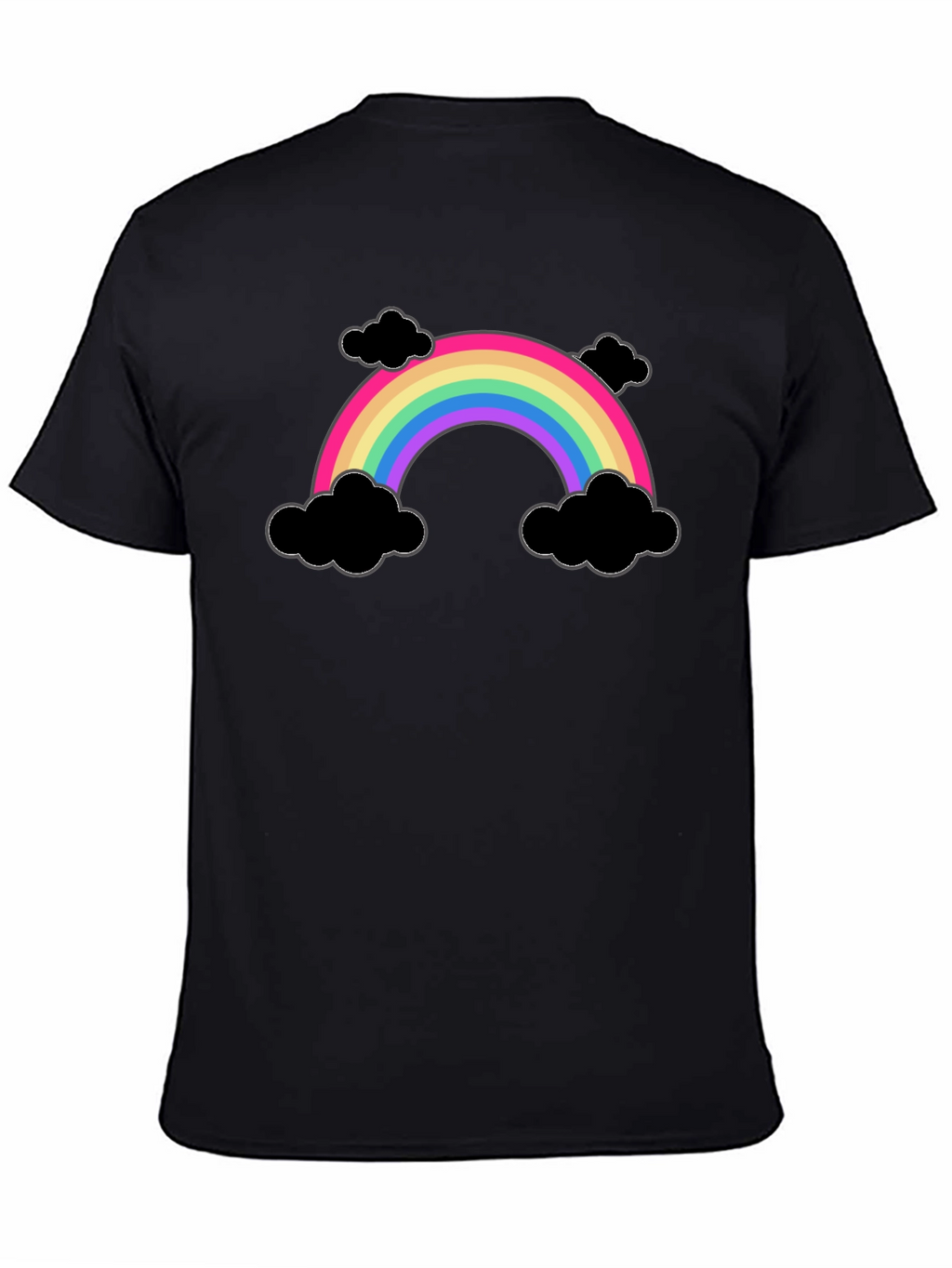 Rainbow and Clouds Graphic T-Shirt