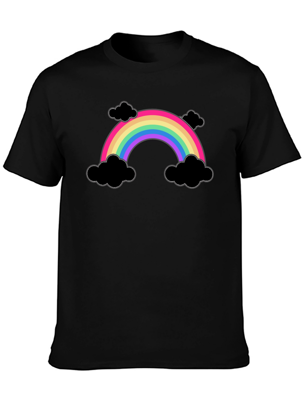 Rainbow and Clouds Graphic T-Shirt