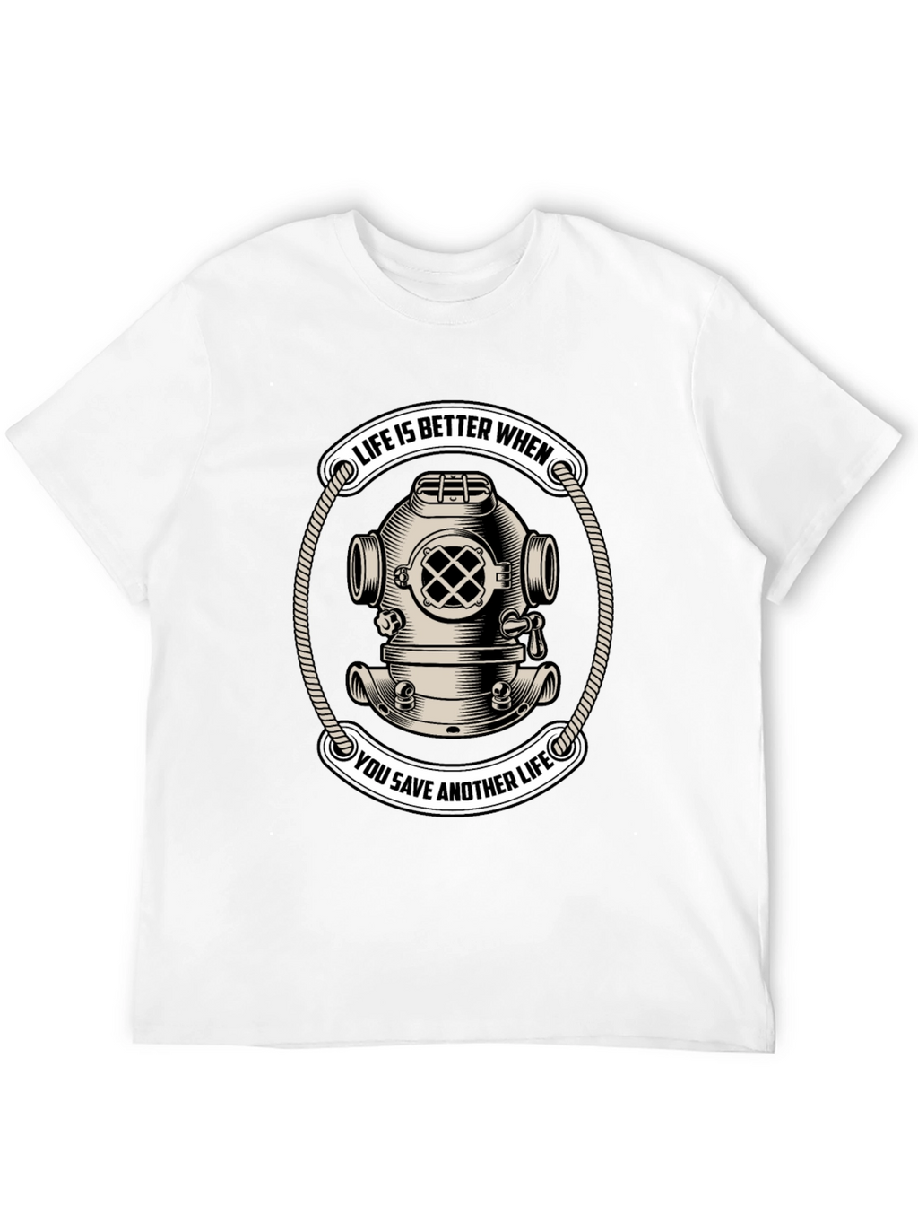 Life Saver Scuba Diver Helmet T-Shirt