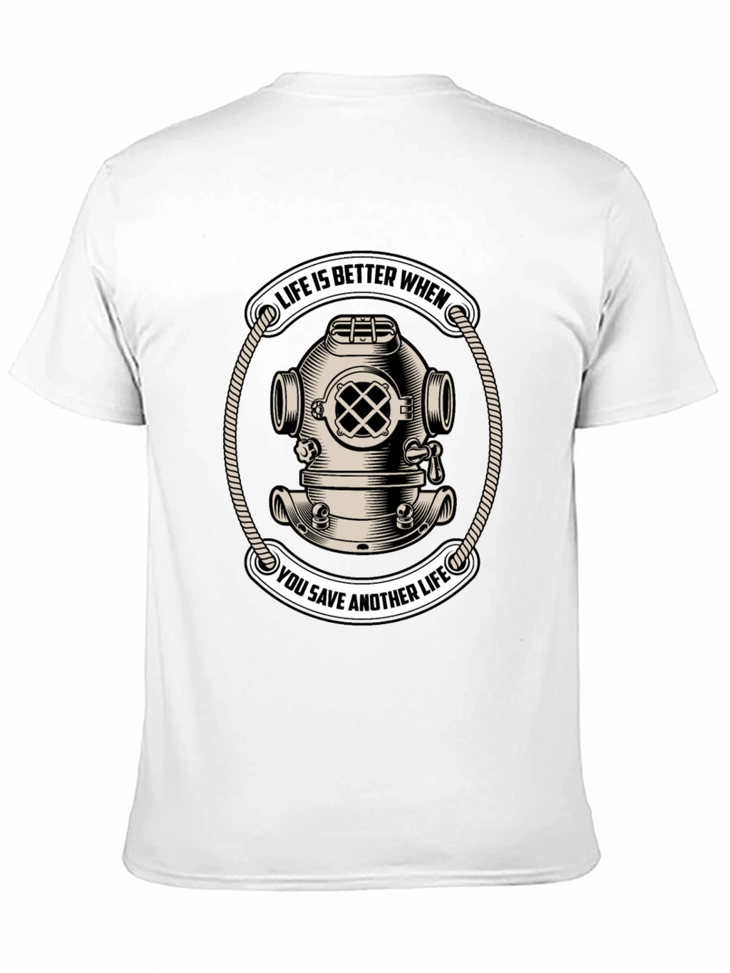 Life Saver Scuba Diver Helmet T-Shirt