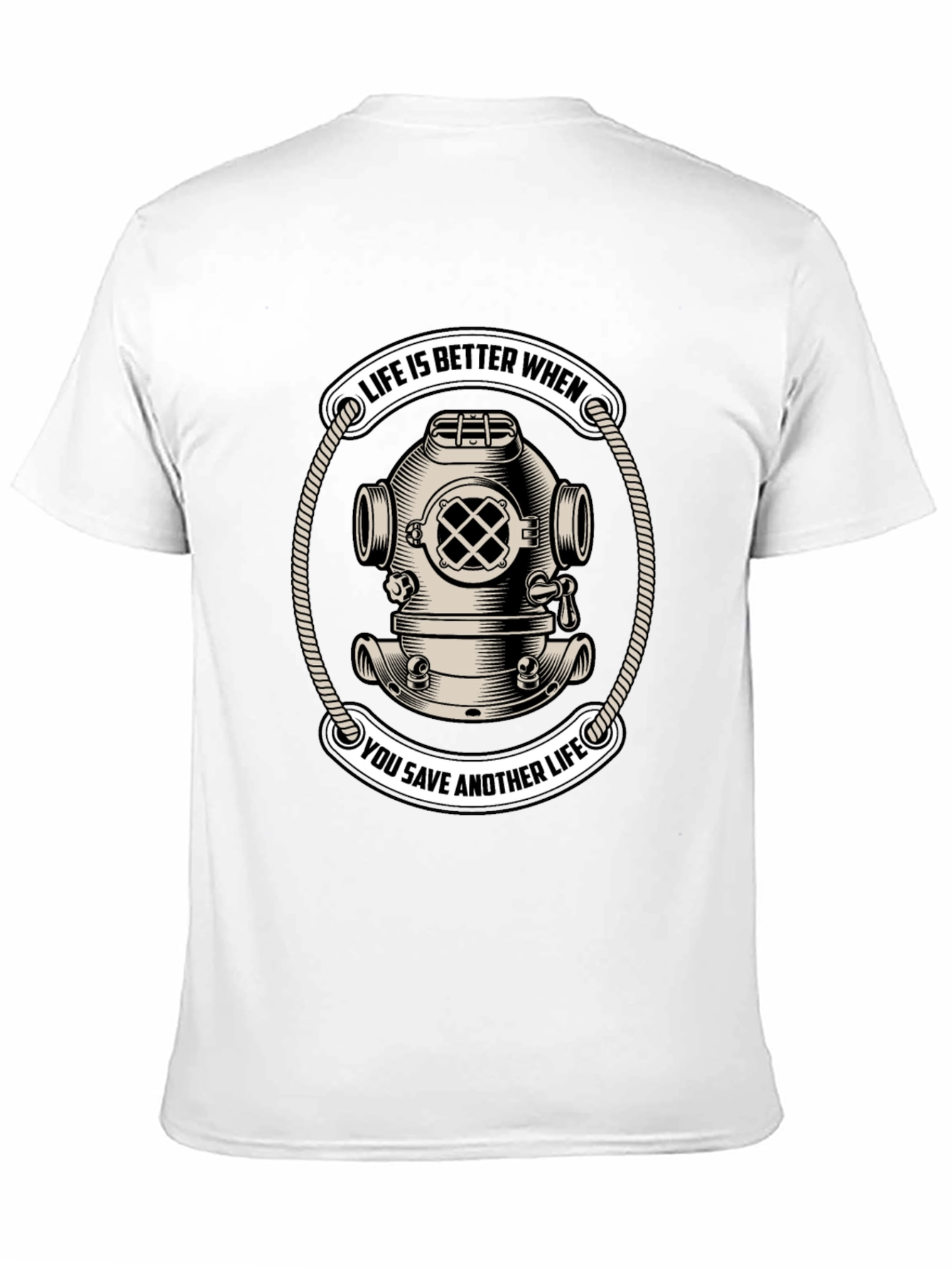 Life Saver Scuba Diver Helmet T-Shirt