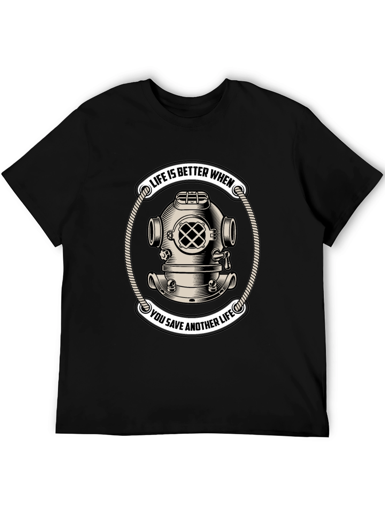 Life Saver Scuba Diver Helmet T-Shirt
