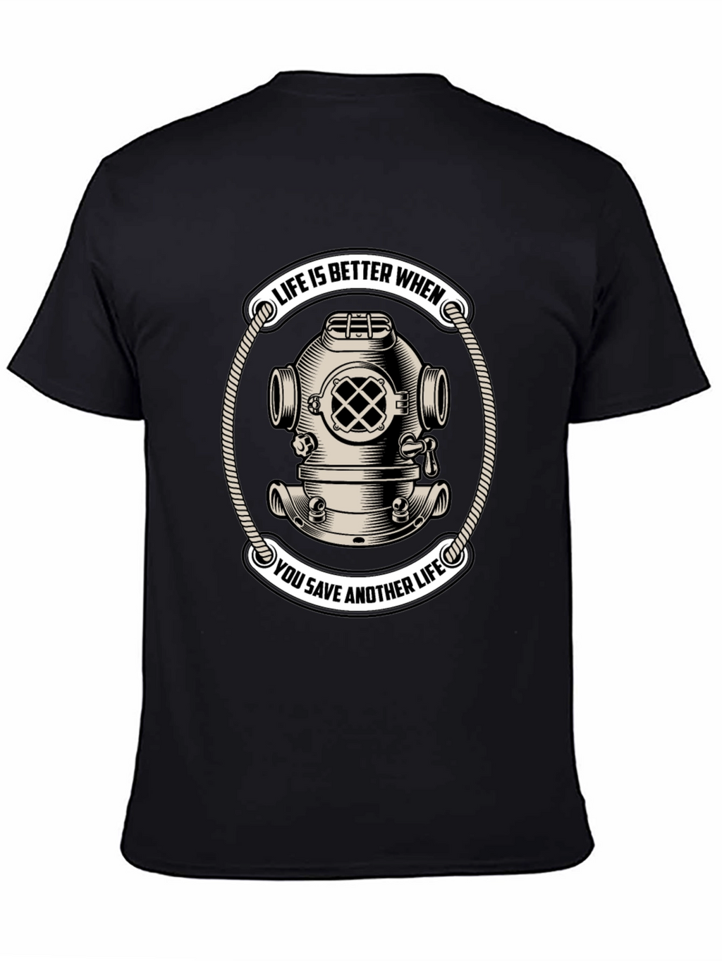 Life Saver Scuba Diver Helmet T-Shirt