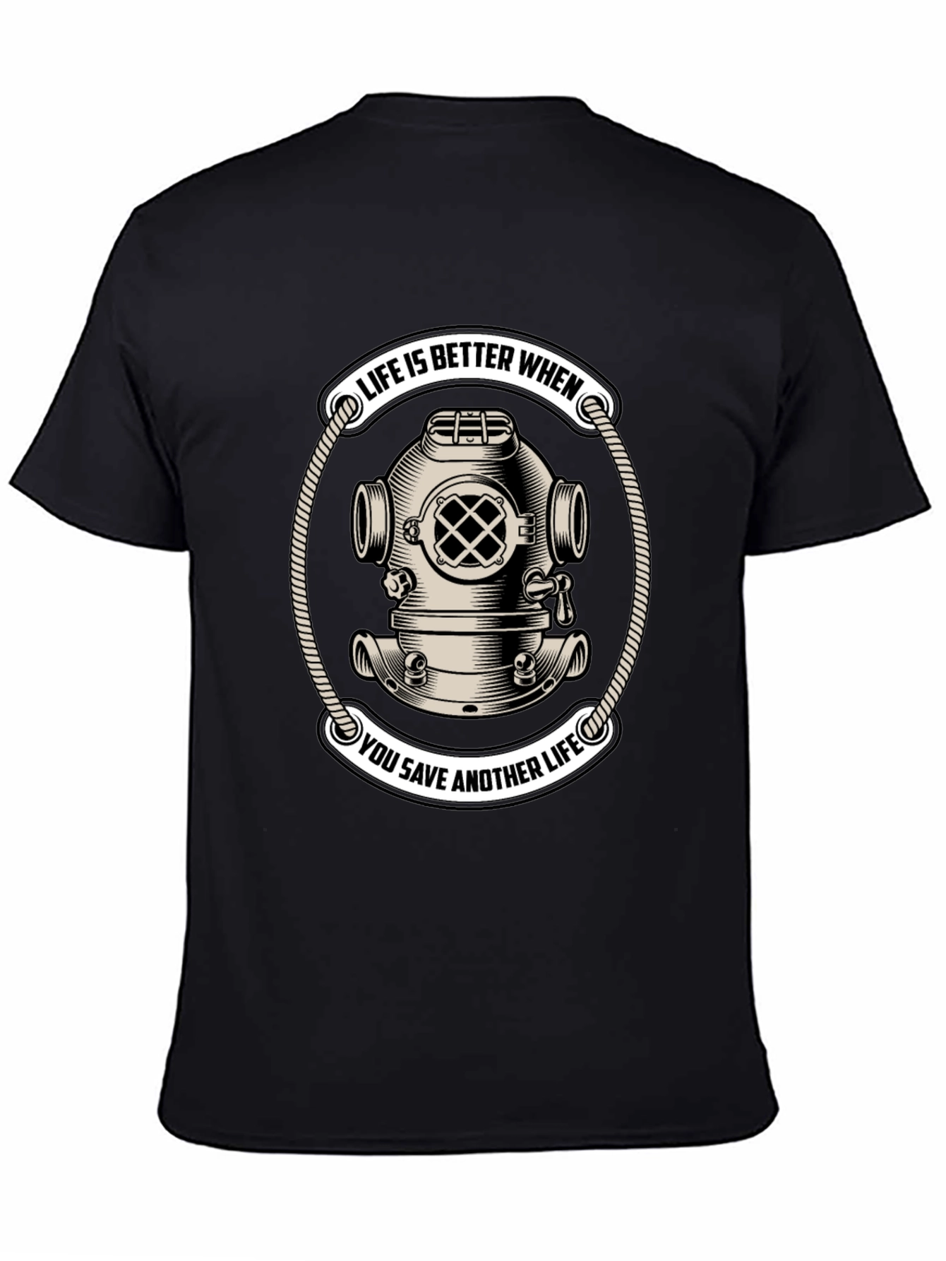 Life Saver Scuba Diver Helmet T-Shirt