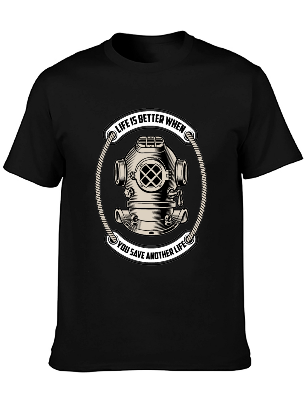 Life Saver Scuba Diver Helmet T-Shirt