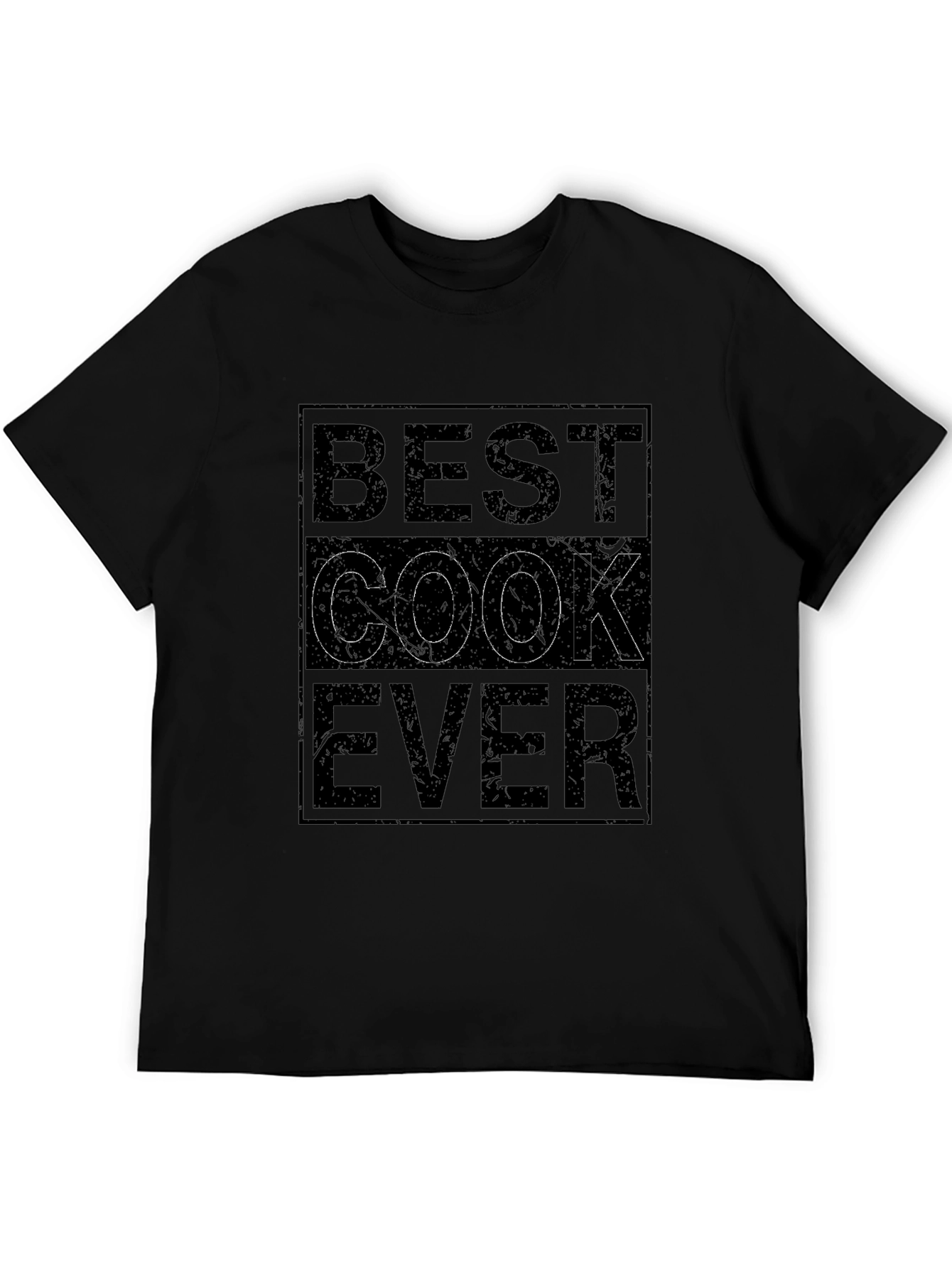 Best Cook Ever Black Graphic T-Shirt