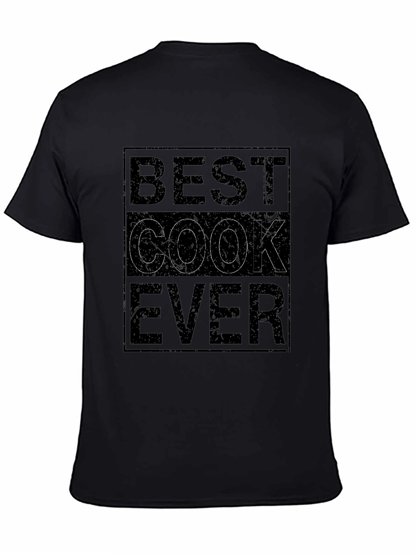 Best Cook Ever Black Graphic T-Shirt
