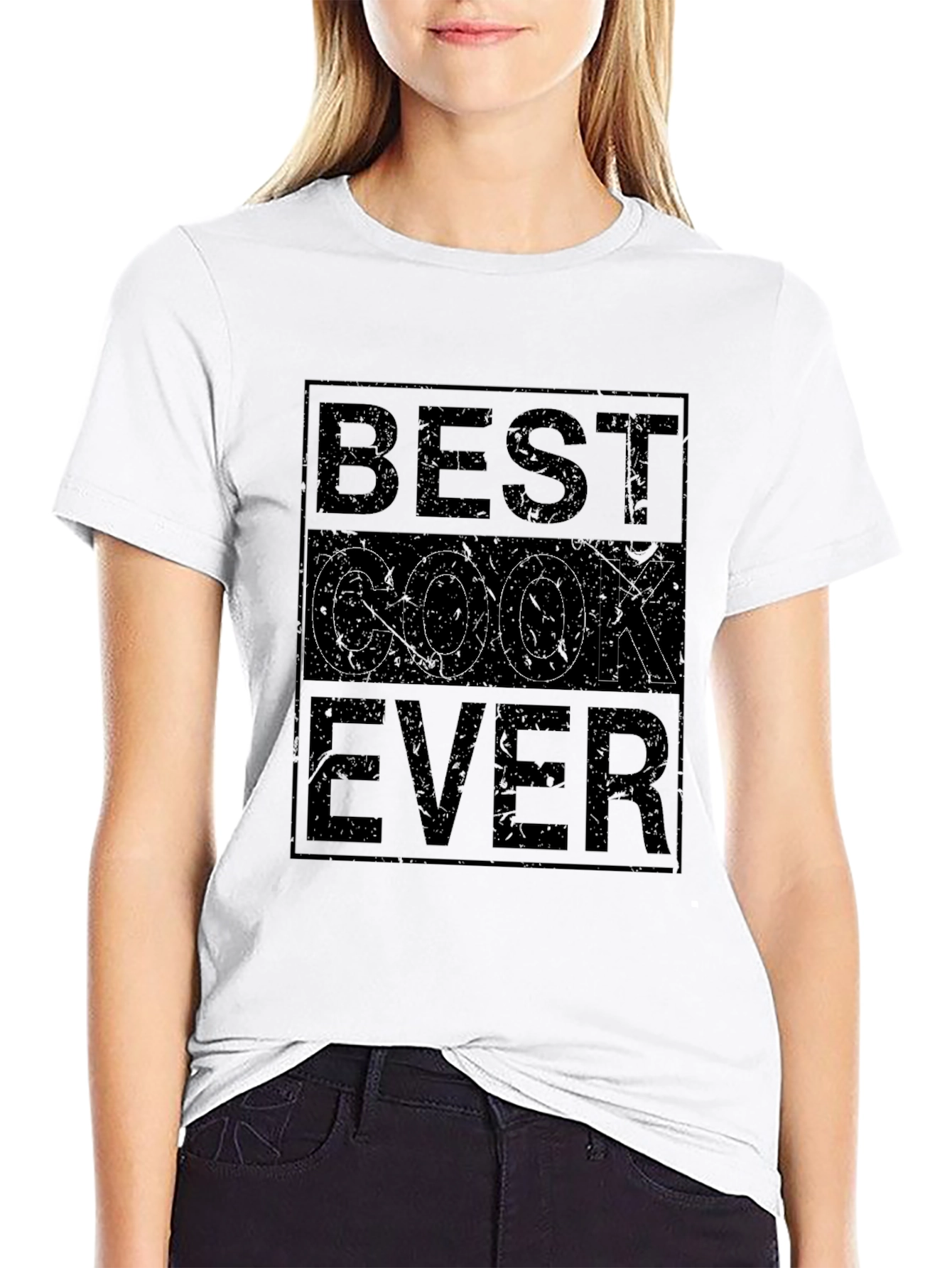 Best Cook Ever Black Graphic T-Shirt