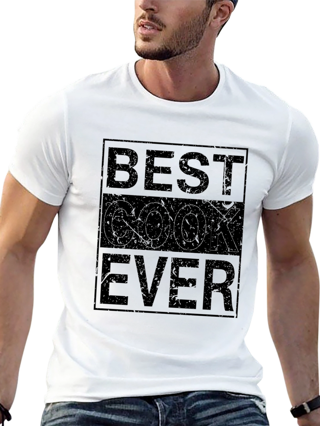 Best Cook Ever Black Graphic T-Shirt