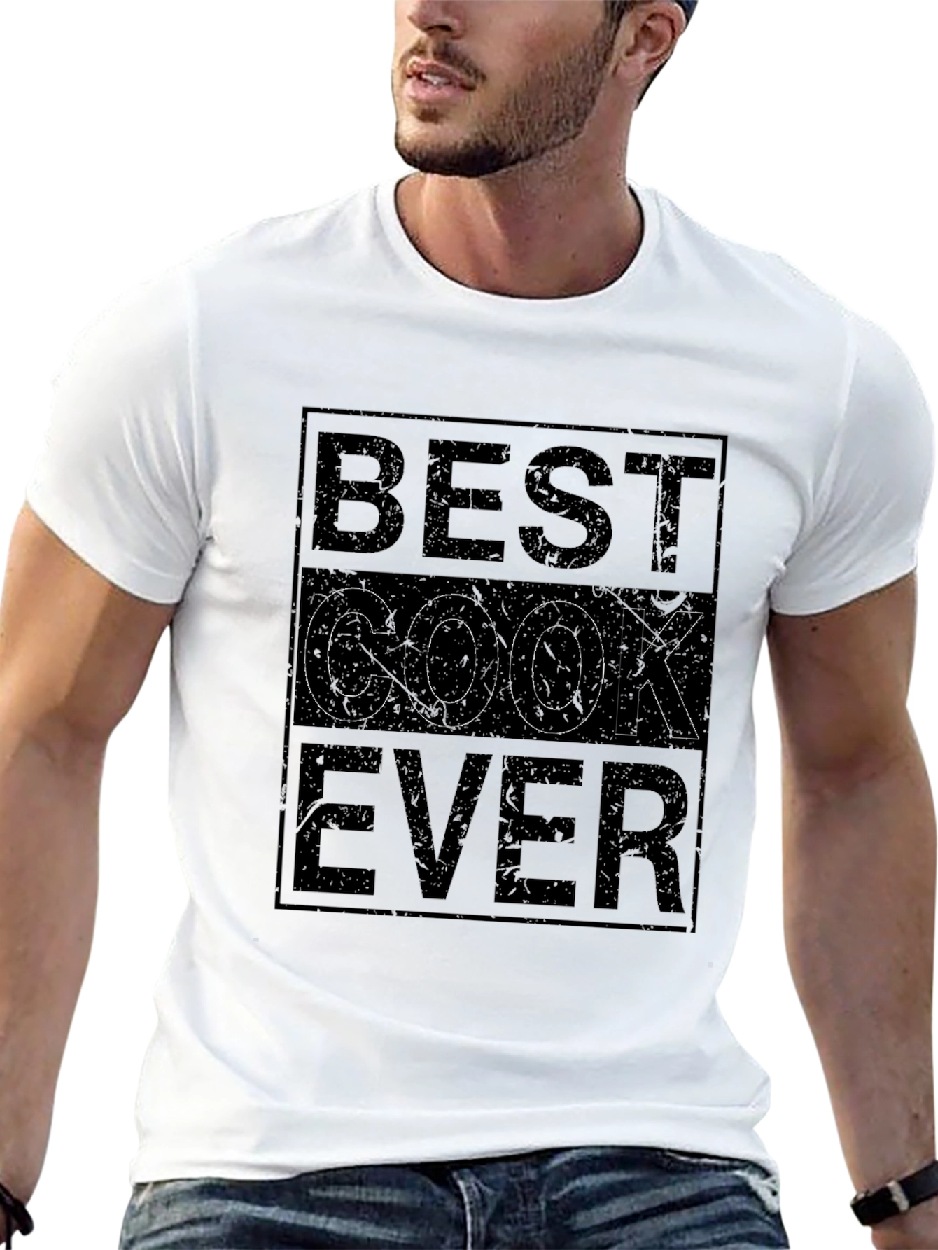 Best Cook Ever Black Graphic T-Shirt