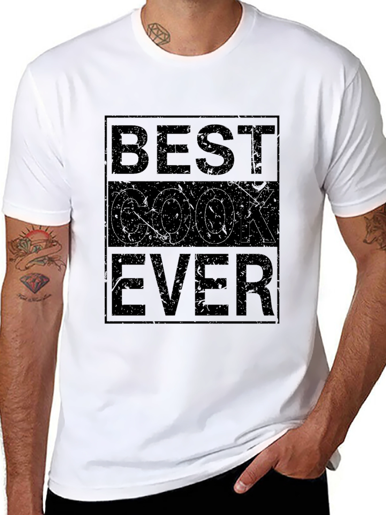Best Cook Ever Black Graphic T-Shirt
