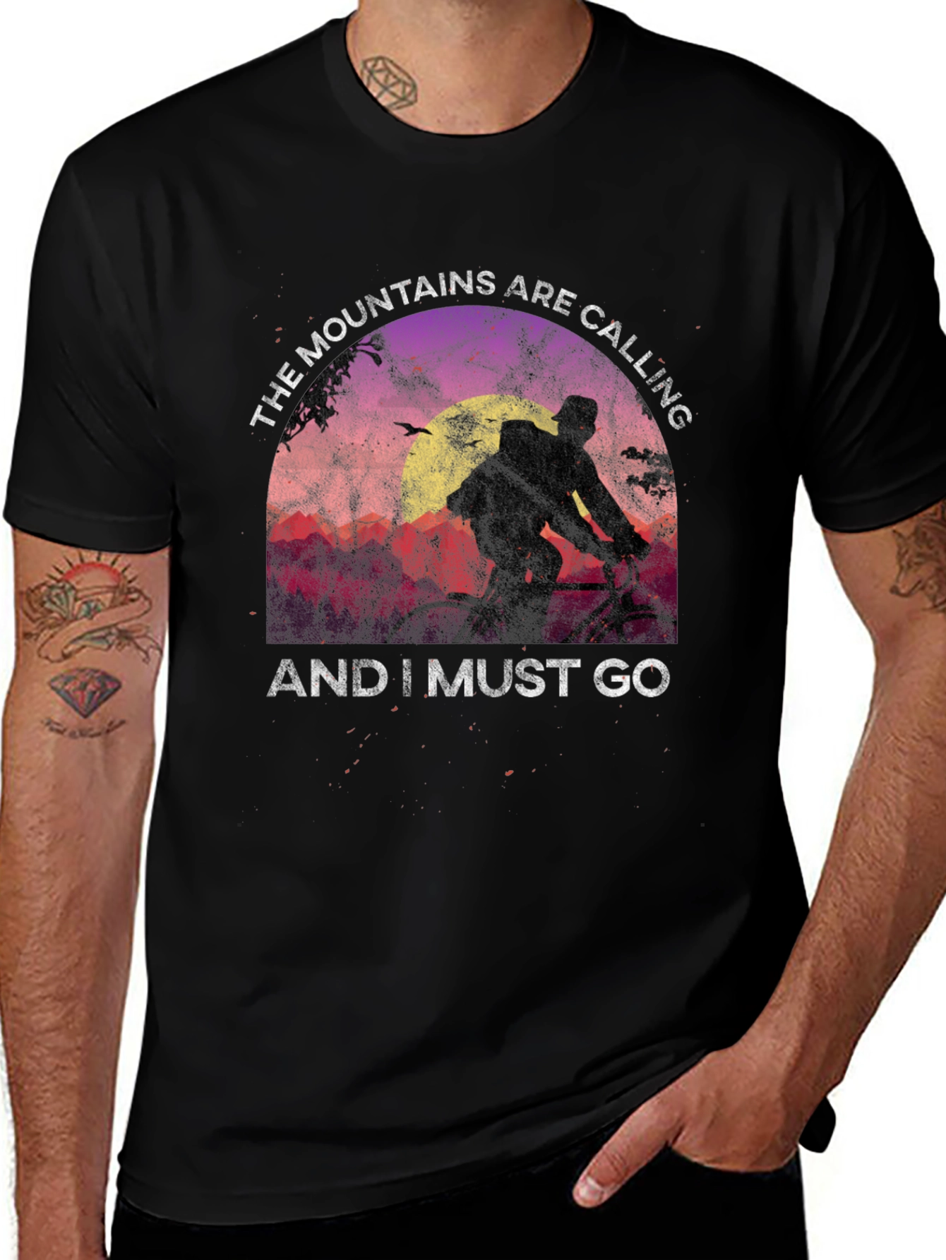 Mountains are Calling T-Shirt - Biker Edition