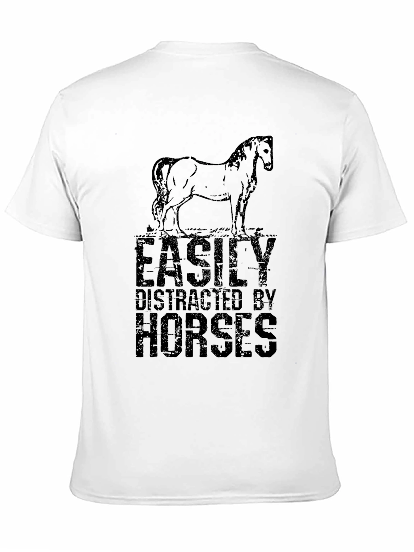 Easily Distracted By Horses Graphic T-Shirt