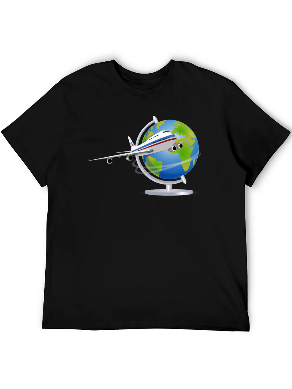 Globe Plane T-Shirt - Travel Adventure Tee