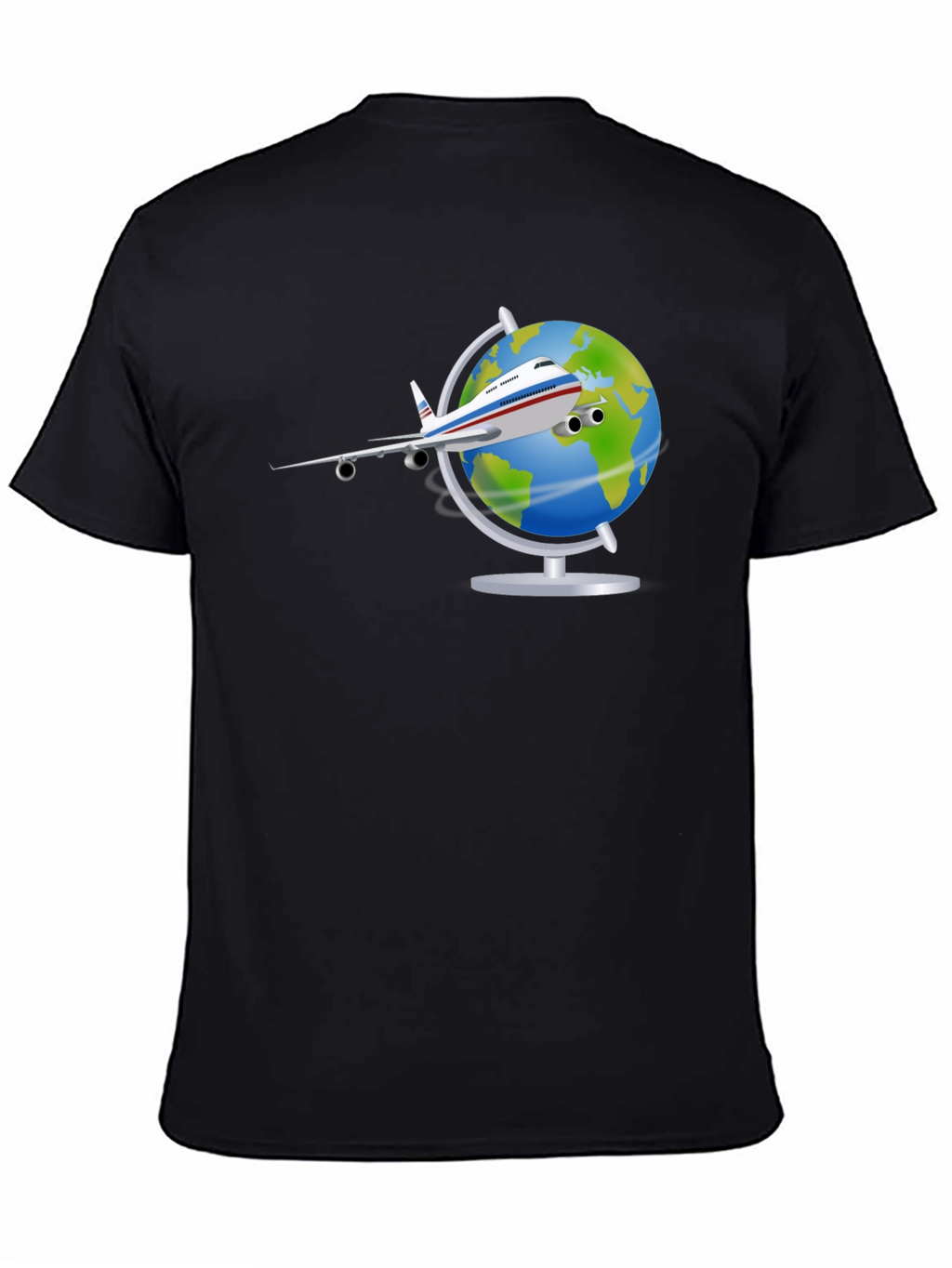 Globe Plane T-Shirt - Travel Adventure Tee