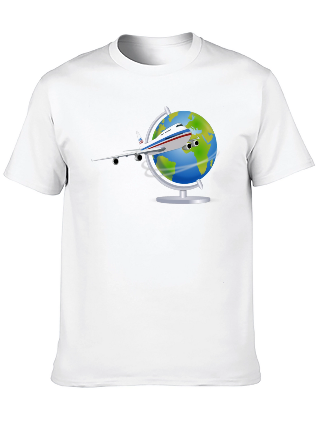 Globe Plane T-Shirt - Travel Adventure Tee