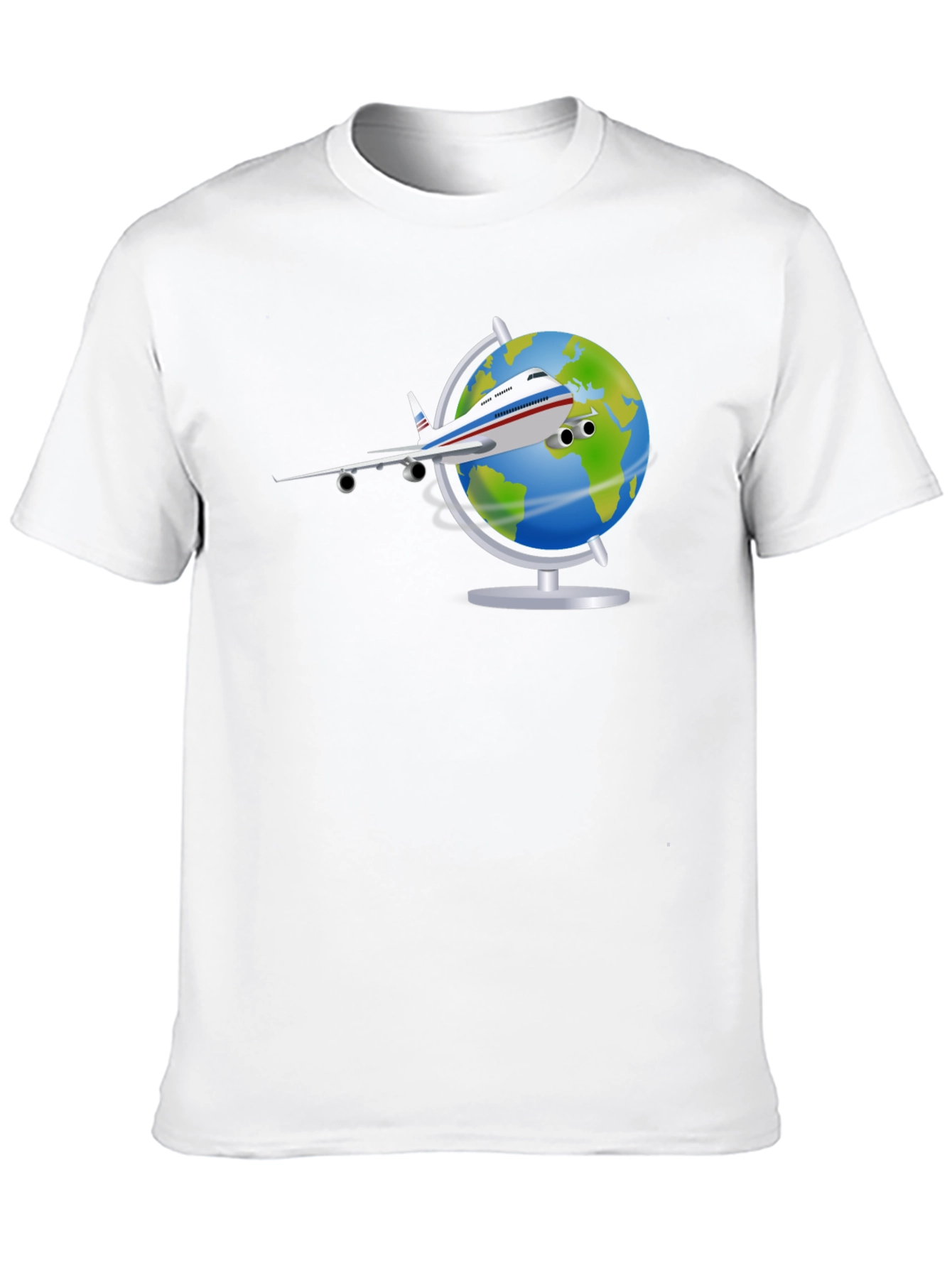 Globe Plane T-Shirt - Travel Adventure Tee
