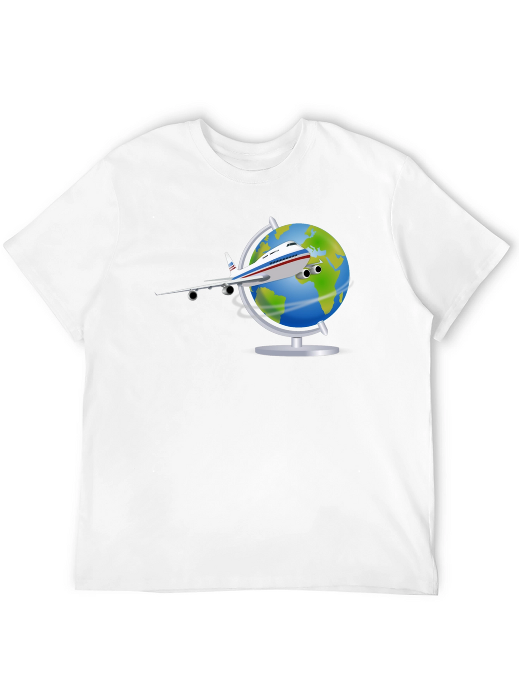 Globe Plane T-Shirt - Travel Adventure Tee