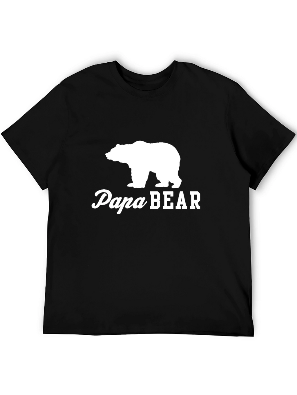 Papa Bear Graphic Tee - Classic Black T-Shirt