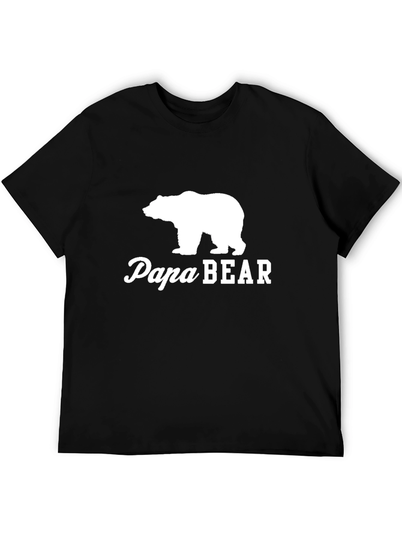 Papa Bear Graphic Tee - Classic Black T-Shirt