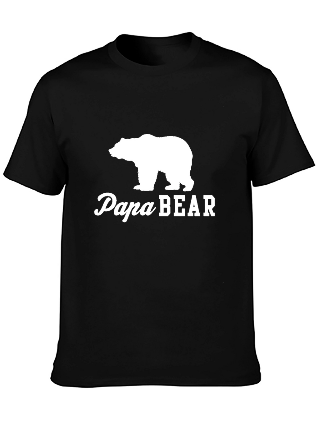 Papa Bear Graphic Tee - Classic Black T-Shirt