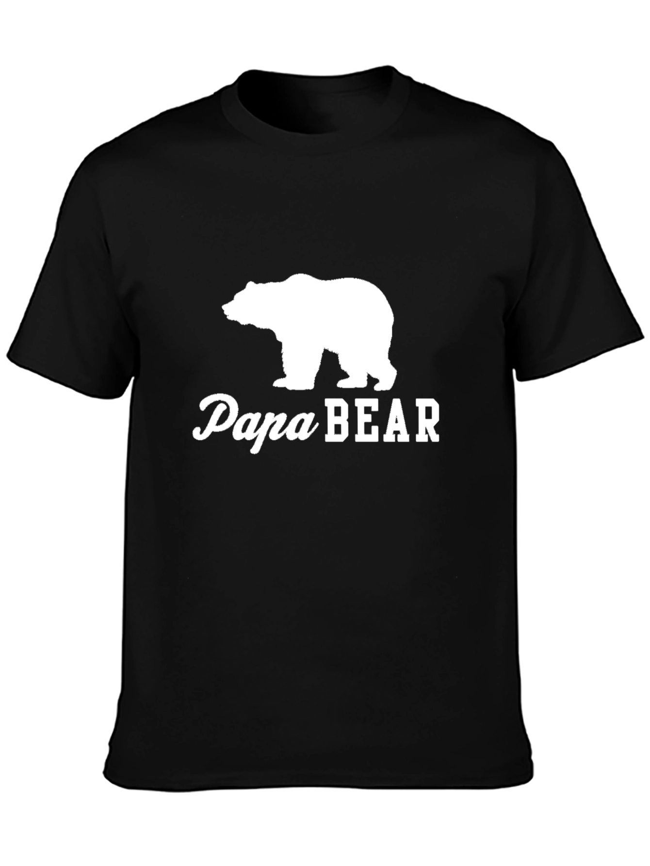 Papa Bear Graphic Tee - Classic Black T-Shirt