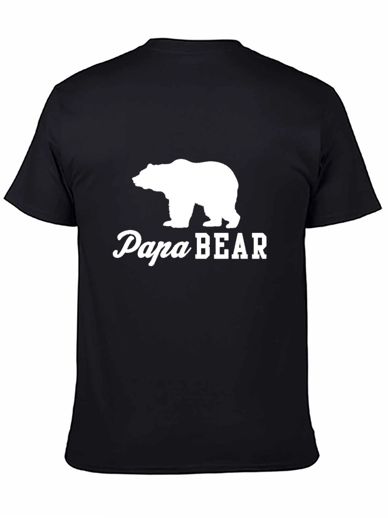 Papa Bear Graphic Tee - Classic Black T-Shirt
