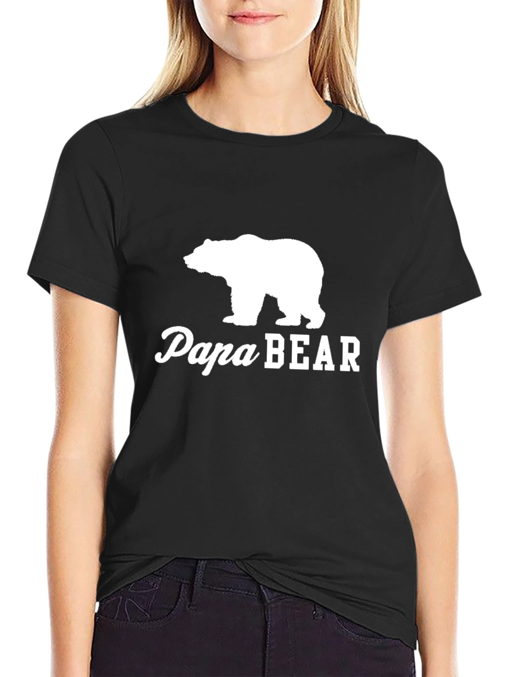 Papa Bear Graphic Tee - Classic Black T-Shirt