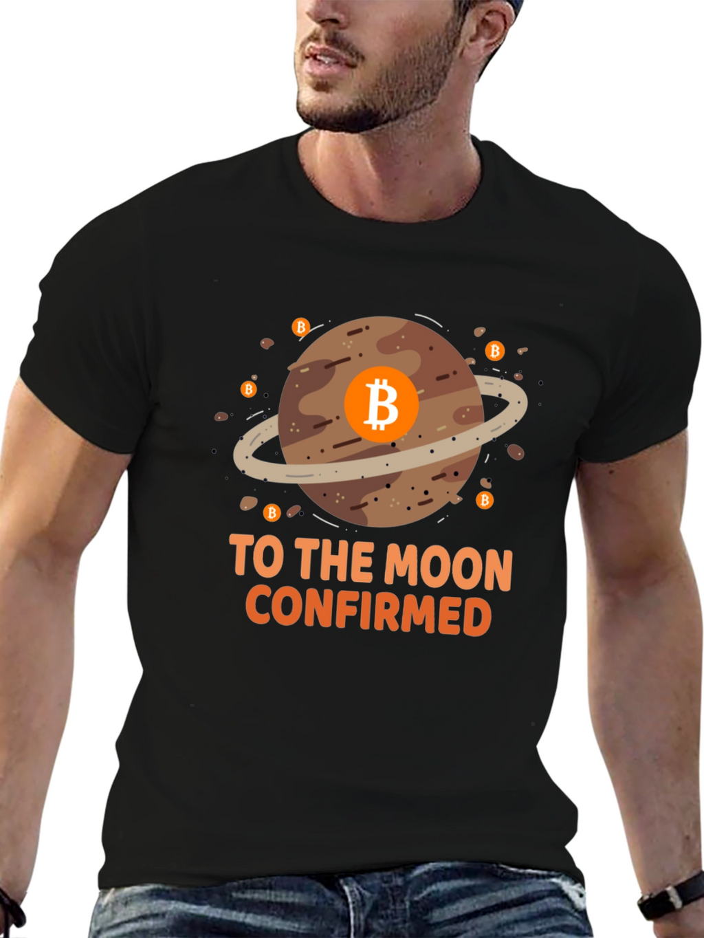 Bitcoin To The Moon Confirmed Graphic T-Shirt
