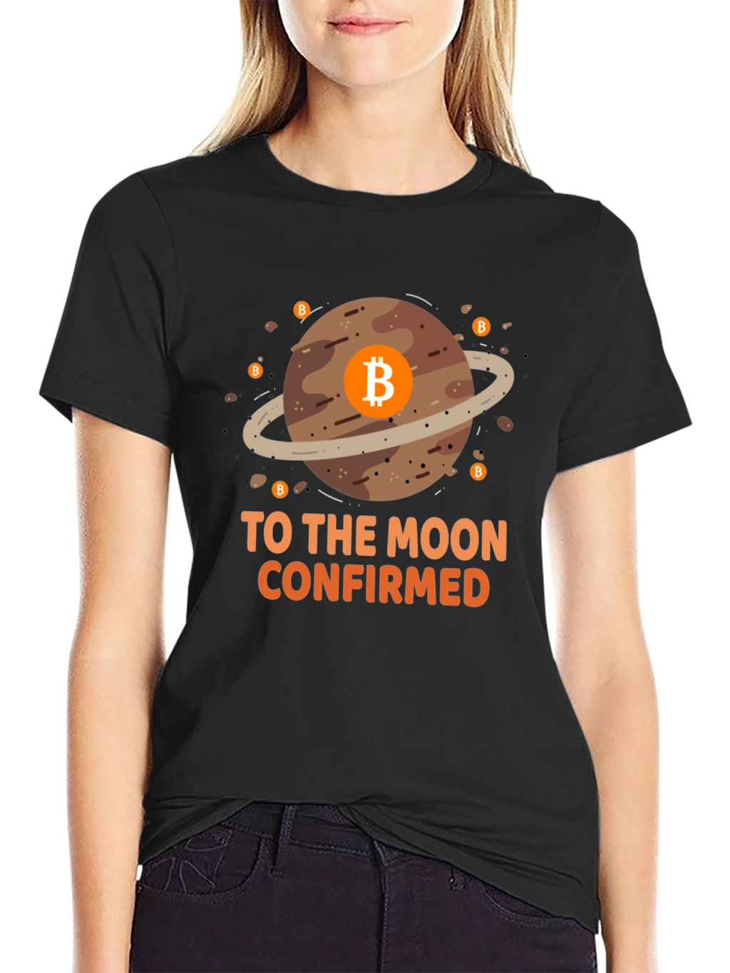 Bitcoin To The Moon Confirmed Graphic T-Shirt