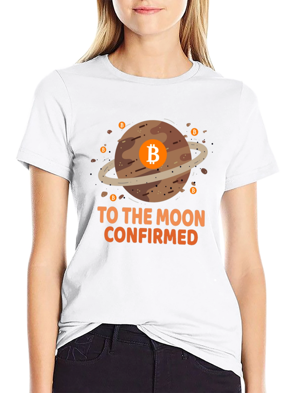 Bitcoin To The Moon Confirmed Graphic T-Shirt