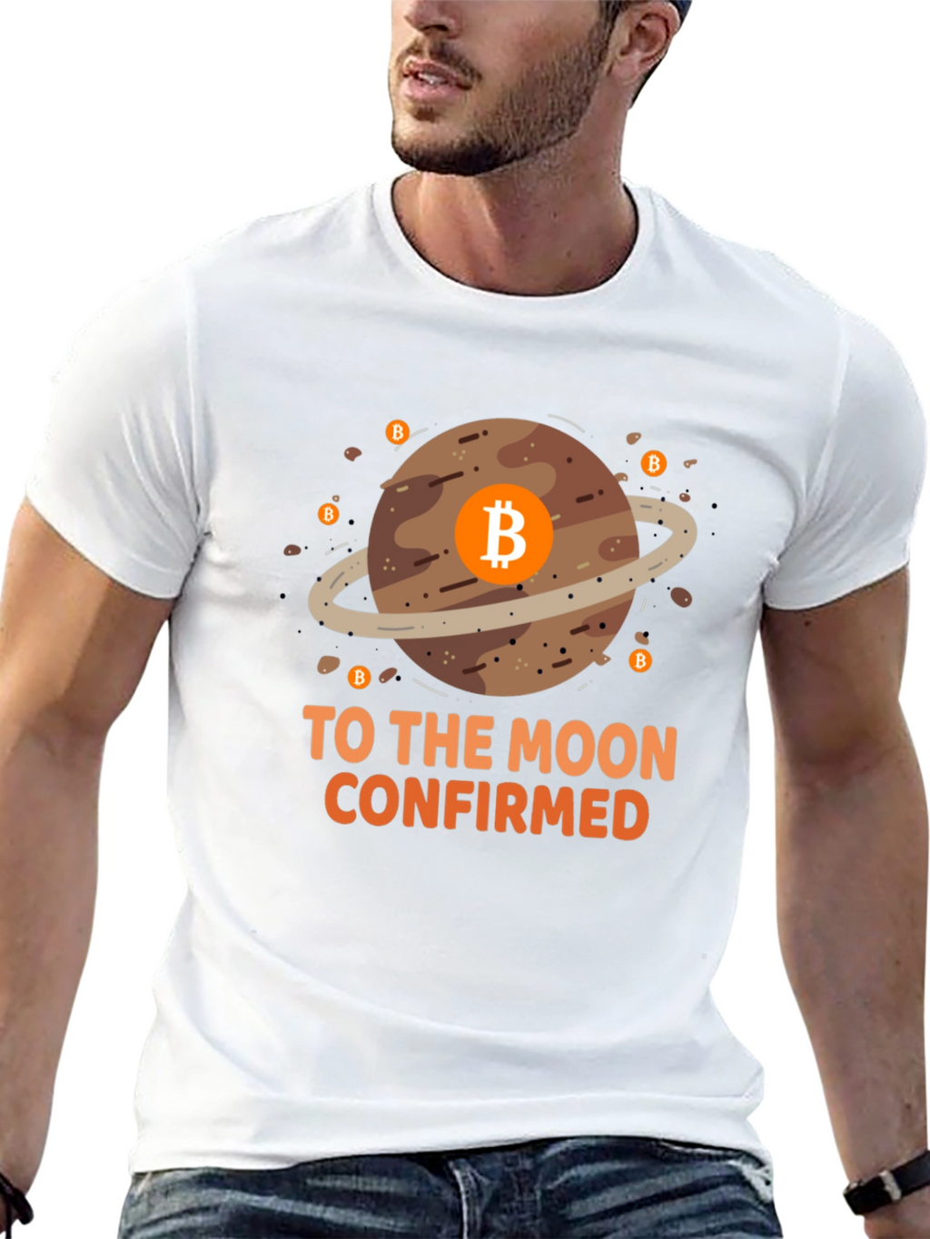 Bitcoin To The Moon Confirmed Graphic T-Shirt
