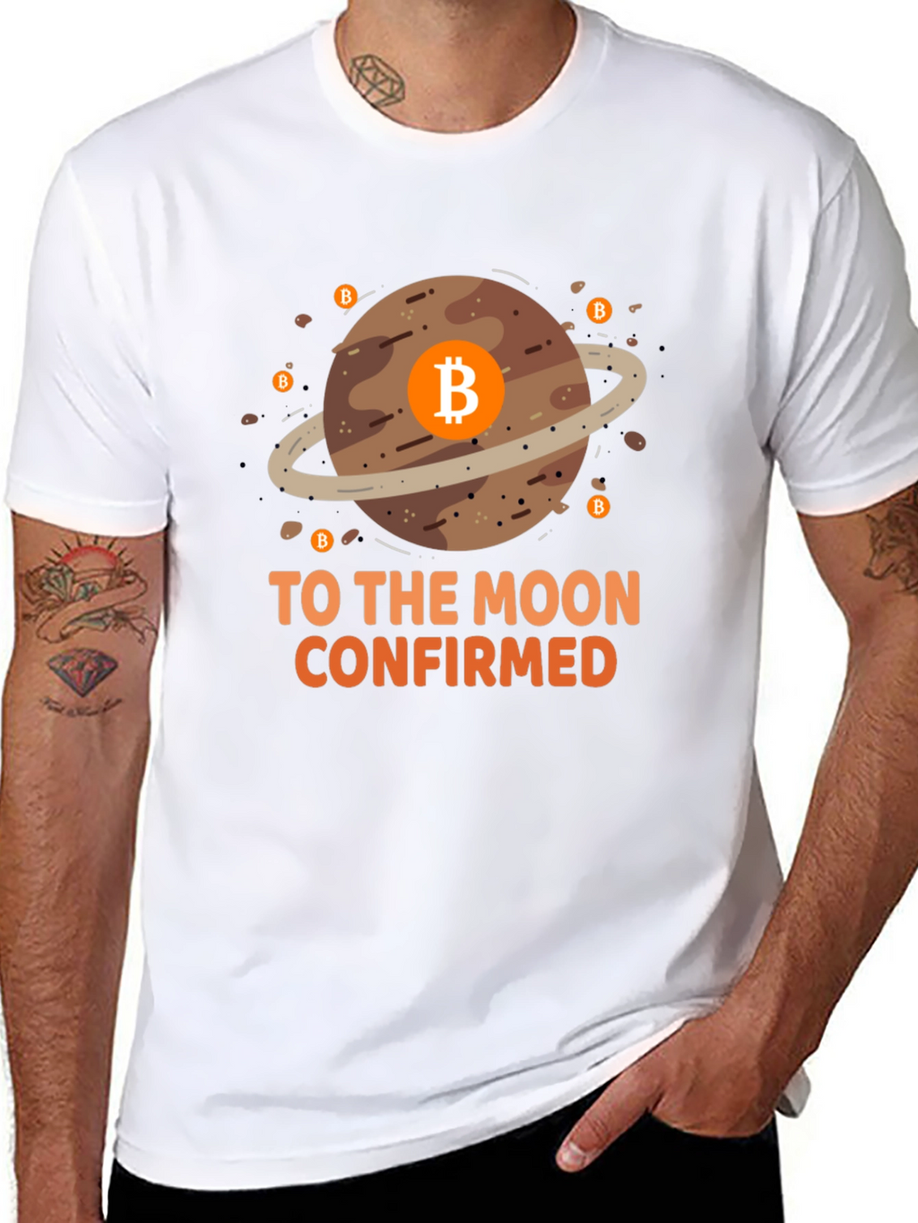Bitcoin To The Moon Confirmed Graphic T-Shirt
