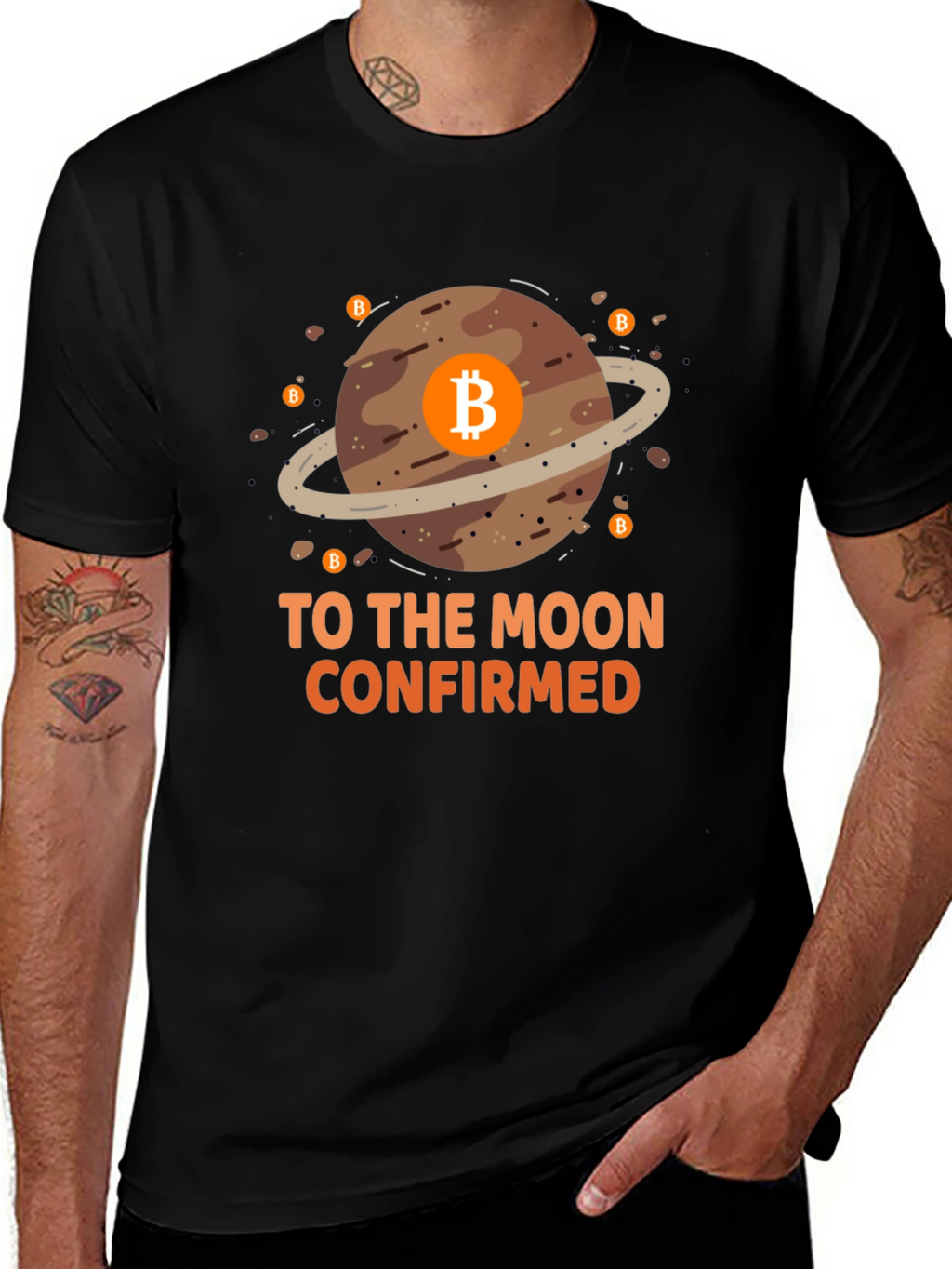 Bitcoin To The Moon Confirmed Graphic T-Shirt