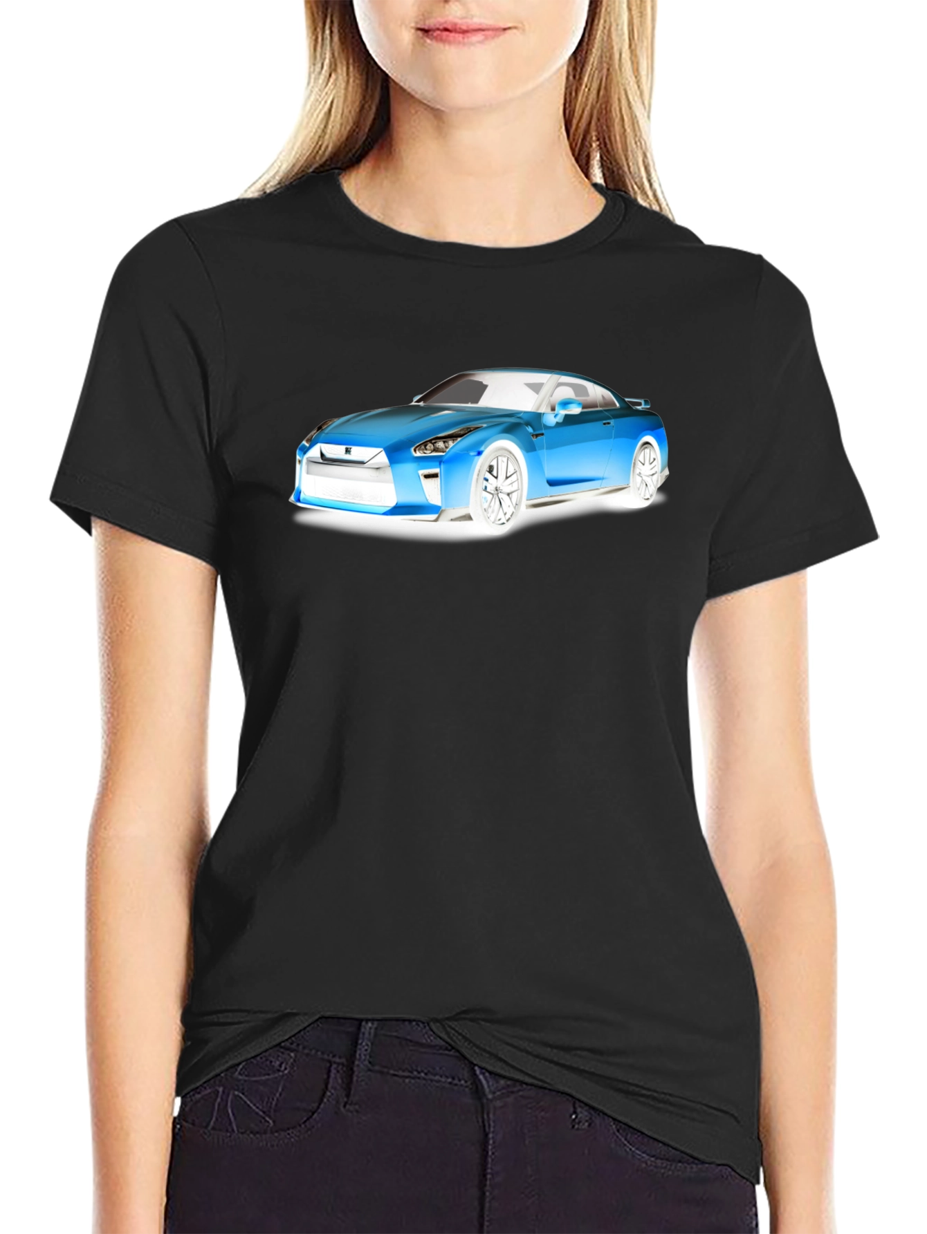 Sleek Car Graphic T-Shirt - Automotive Enthusiast Apparel