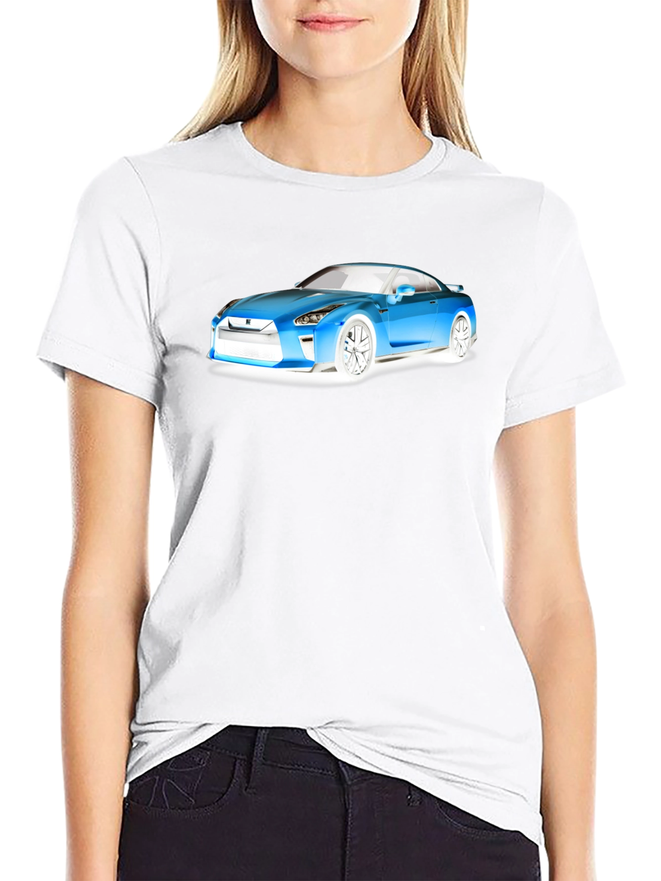 Sleek Car Graphic T-Shirt - Automotive Enthusiast Apparel