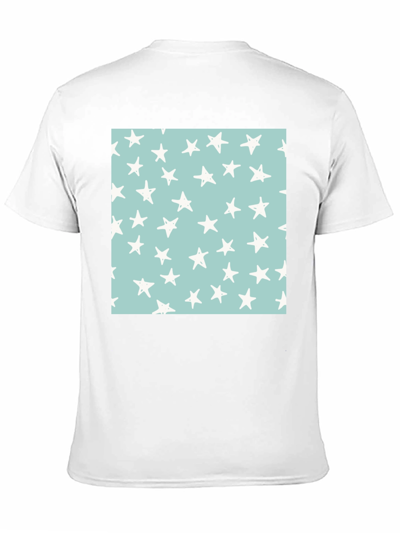 Starry Sky Tee - Black Cotton Casual T-Shirt