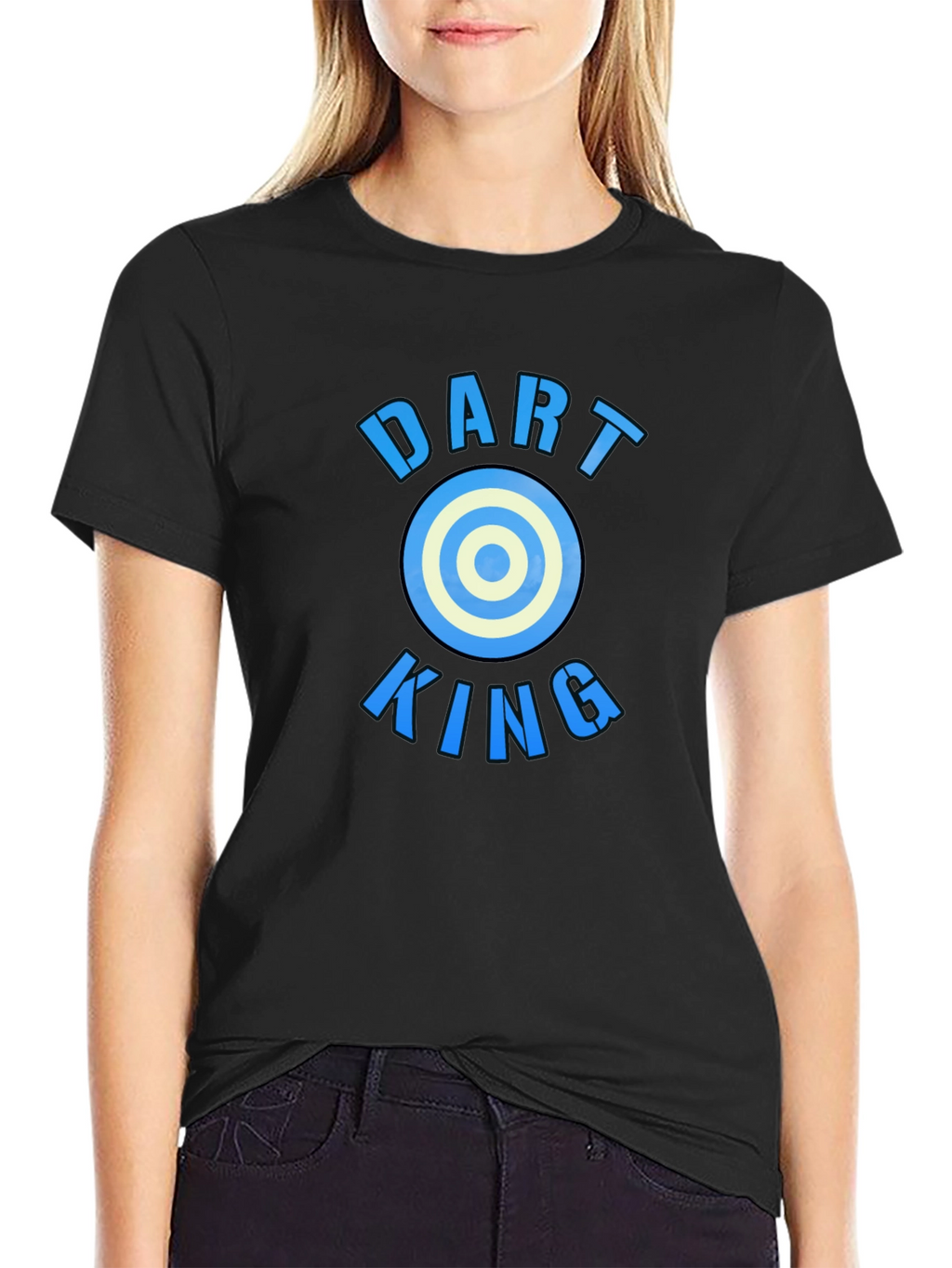 Dart King T-Shirt - Blue Print Design