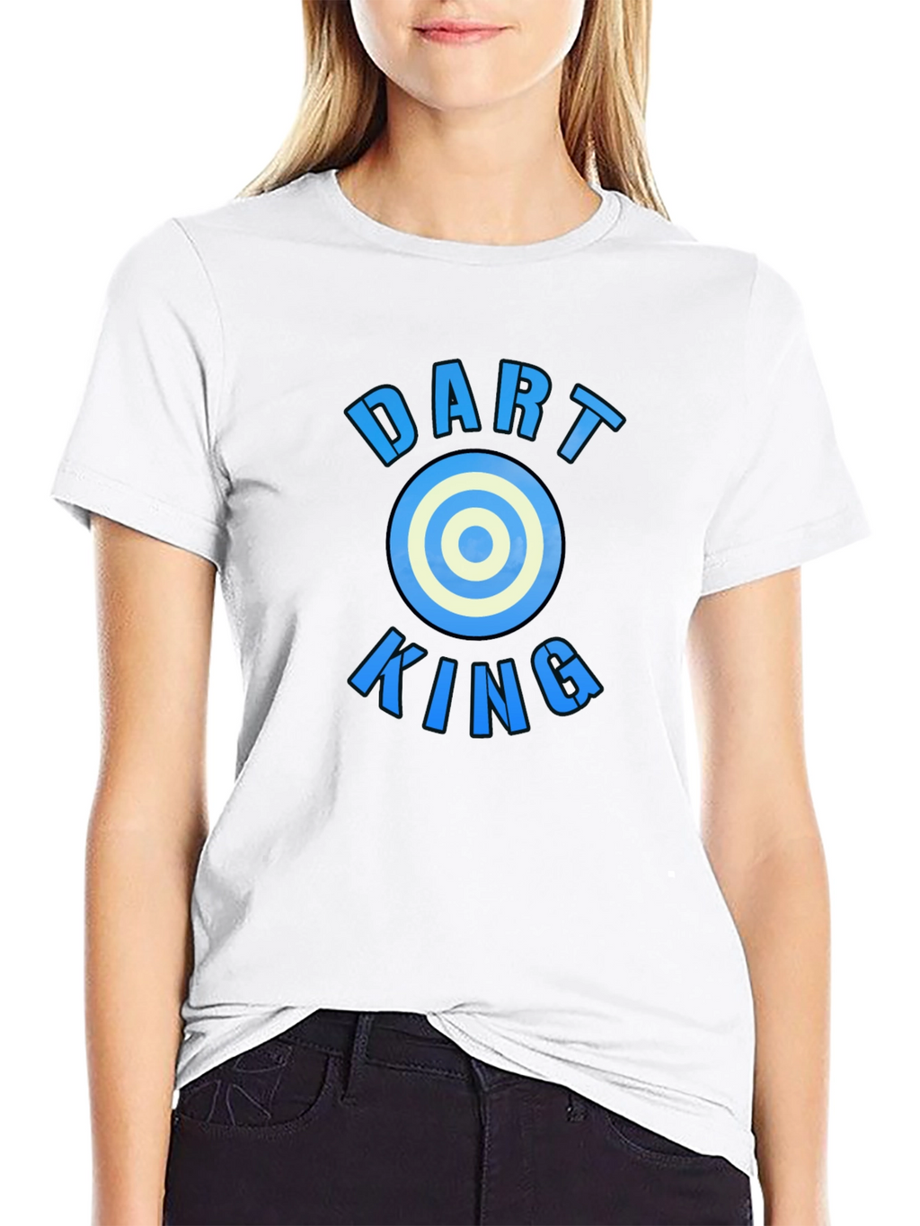 Dart King T-Shirt - Blue Print Design