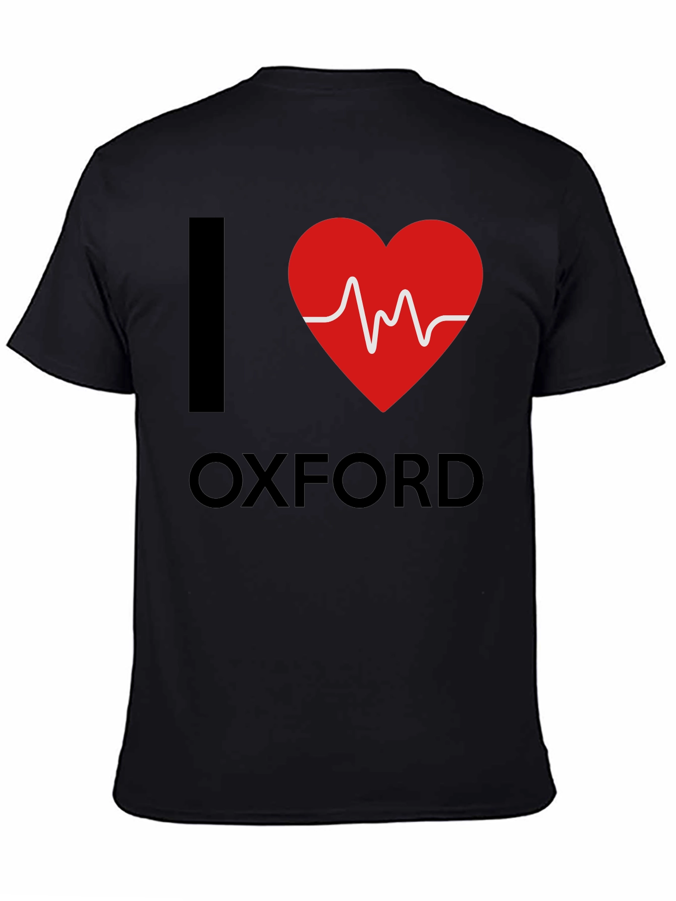 I Heart Oxford T-Shirt - Black Cotton Graphic Tee