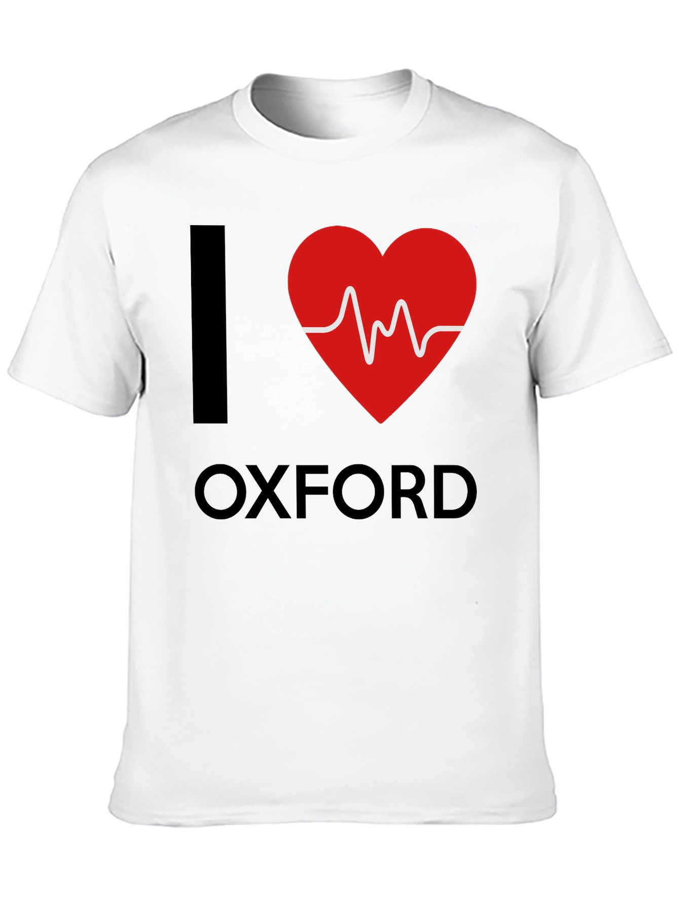 I Heart Oxford T-Shirt - Black Cotton Graphic Tee