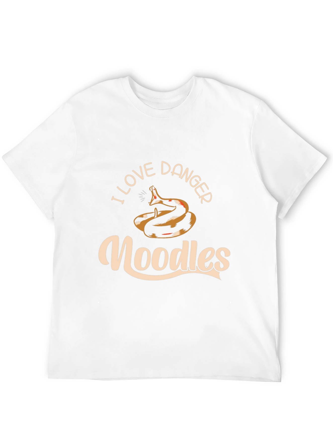 I Love Danger Noodles Snake Graphic T-Shirt