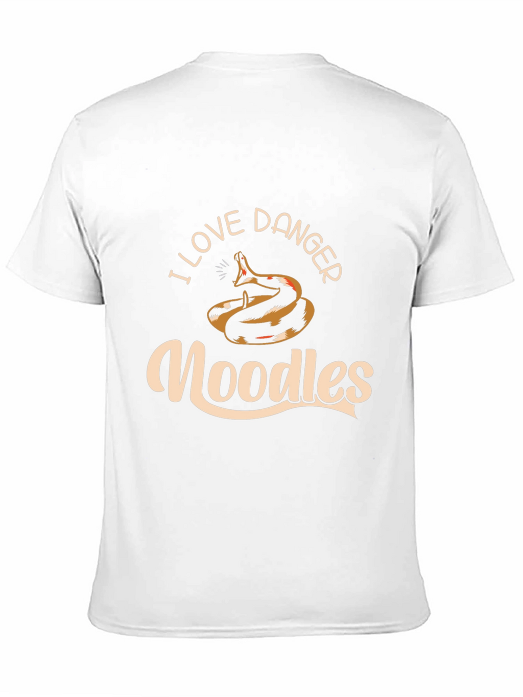 I Love Danger Noodles Snake Graphic T-Shirt