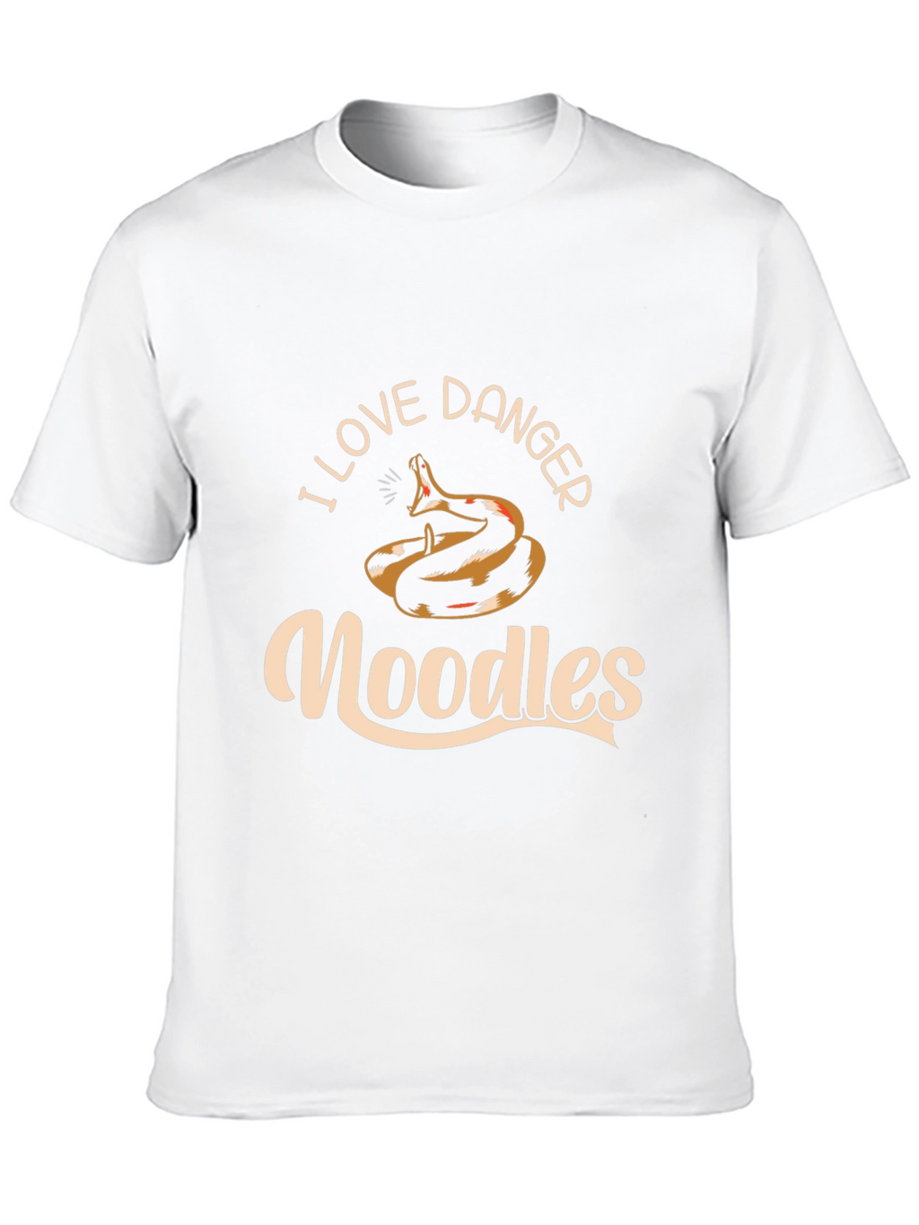 I Love Danger Noodles Snake Graphic T-Shirt